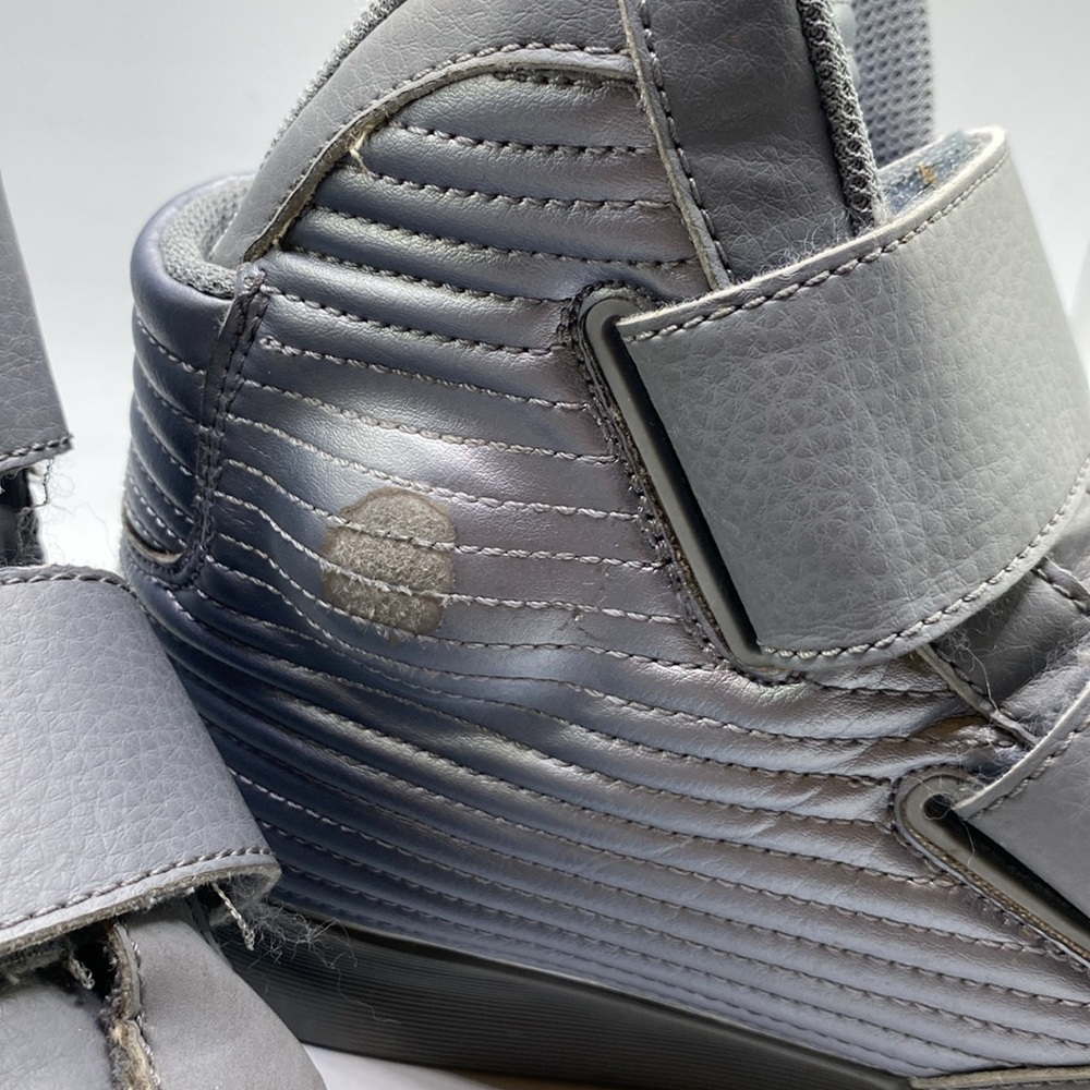 Nike Flystepper 2K3 Gray Metallic Quilted Leather Men's Sneaker Size 8 - Picture 11 of 12